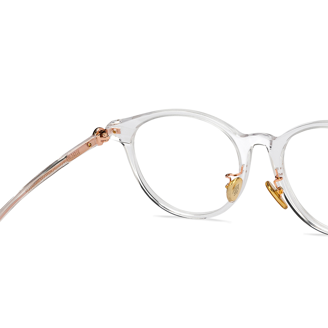 Lenskart Crystal Transparent Full Rim Cat Eye left side