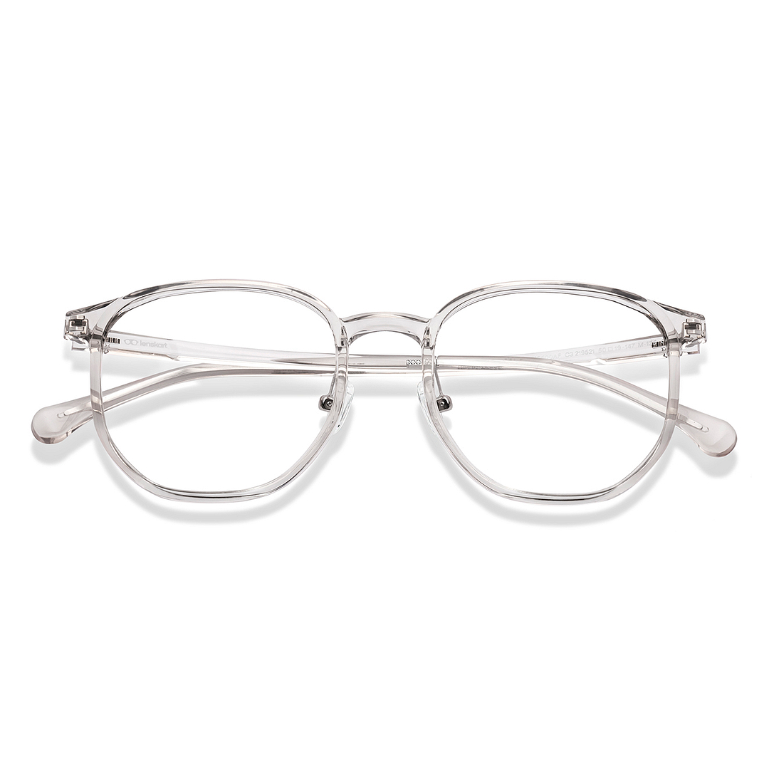 Lenskart Brown Transparent Full Rim Square left side