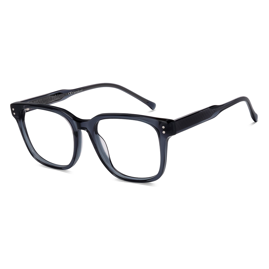 Lenskart Light Gray Full Rim Square left side