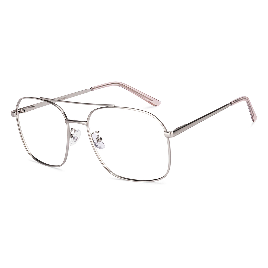 Lenskart Silver Full Rim Aviator right side