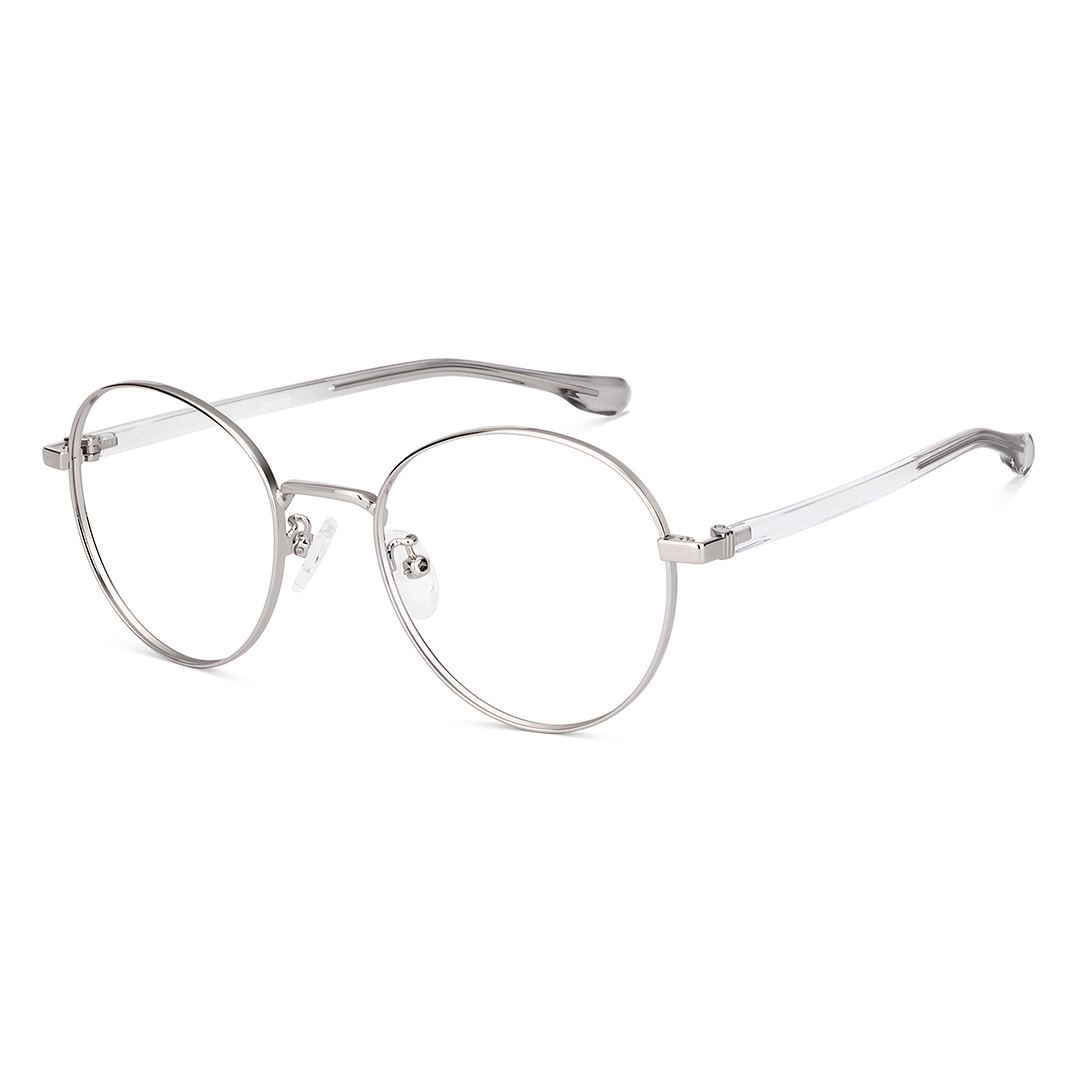 Lenskart Silver Full Rim Round left side