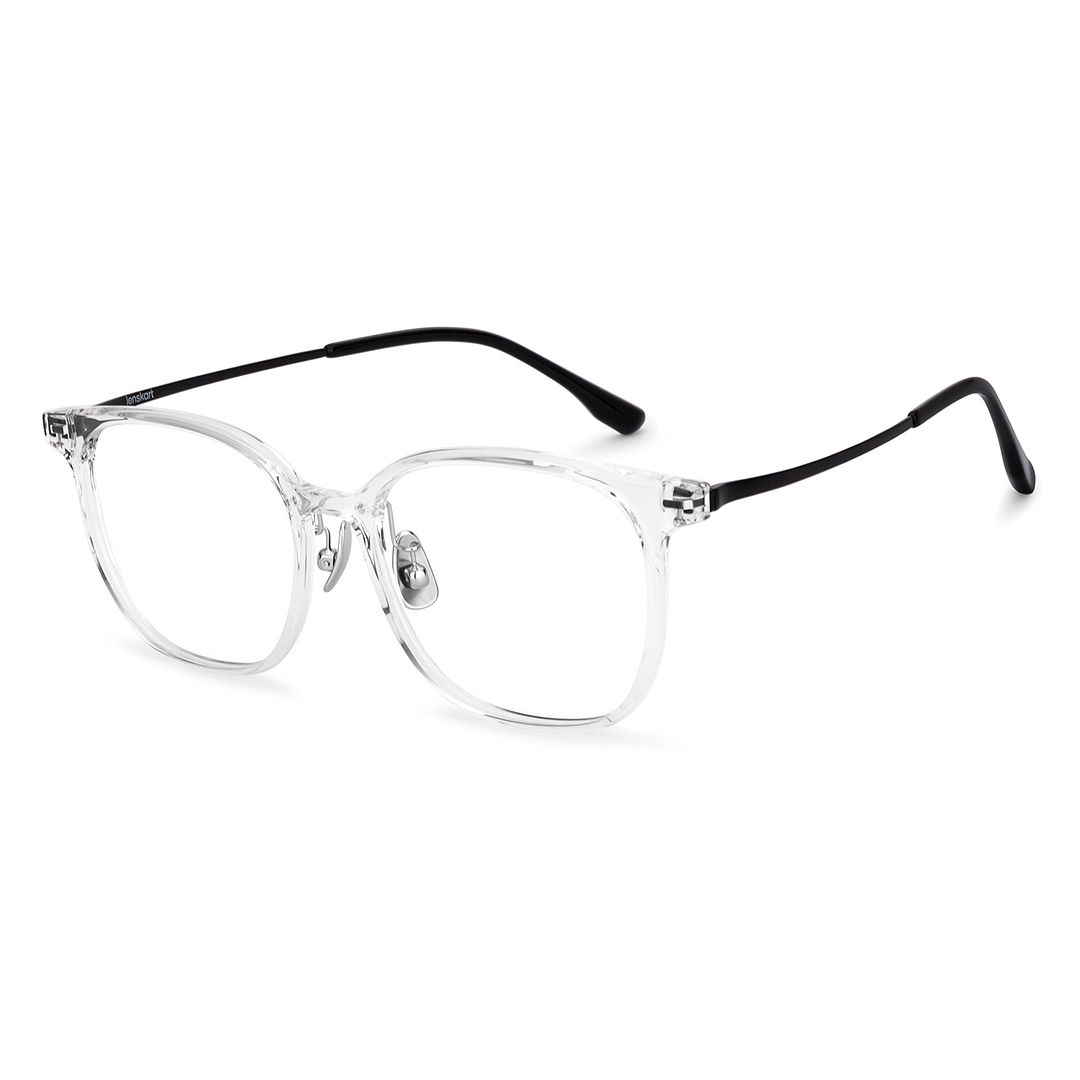 Lenskart Crystal Transparent Full Rim Square right side