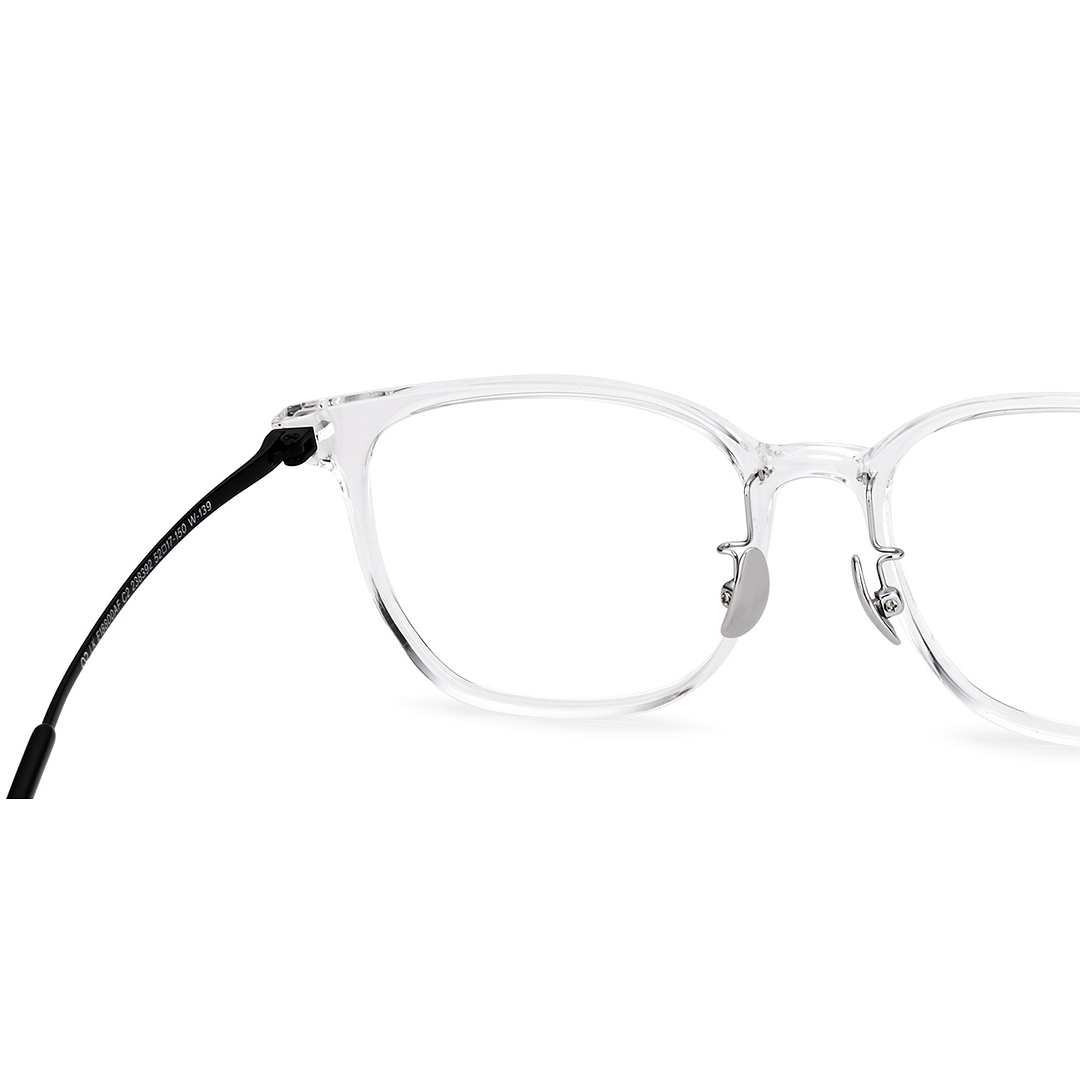 Lenskart Crystal Transparent Full Rim Square right side