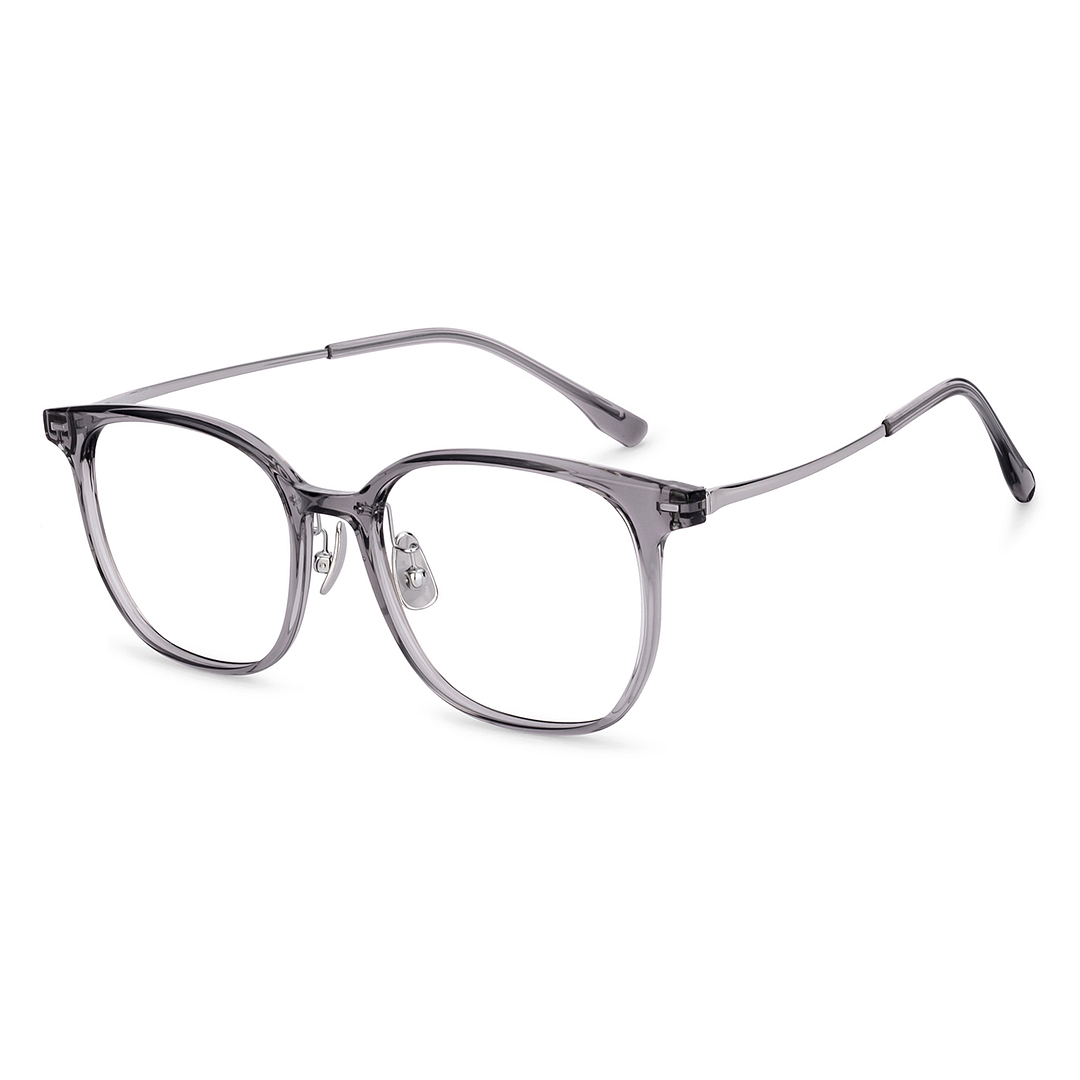 Lenskart Gray Transparent Full Rim Square left side