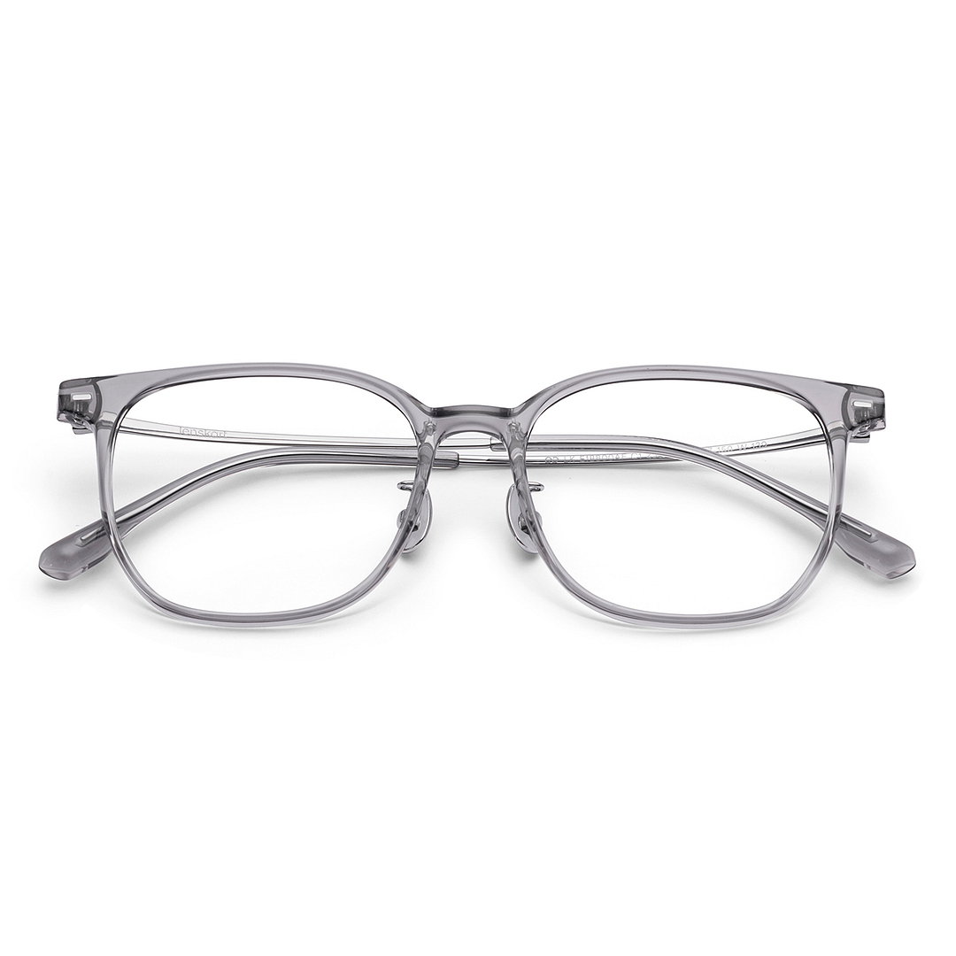 Lenskart Gray Transparent Full Rim Square left side