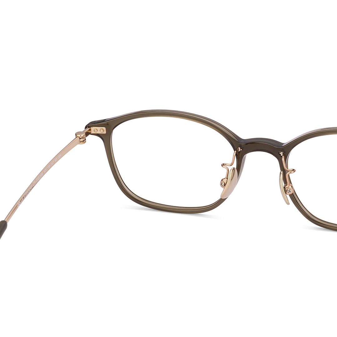 Lenskart Green Transparent Full Rim Rectangle right side