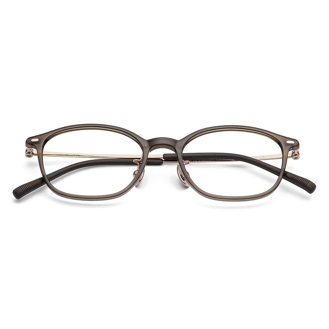 Lenskart Green Transparent Full Rim Rectangle left side