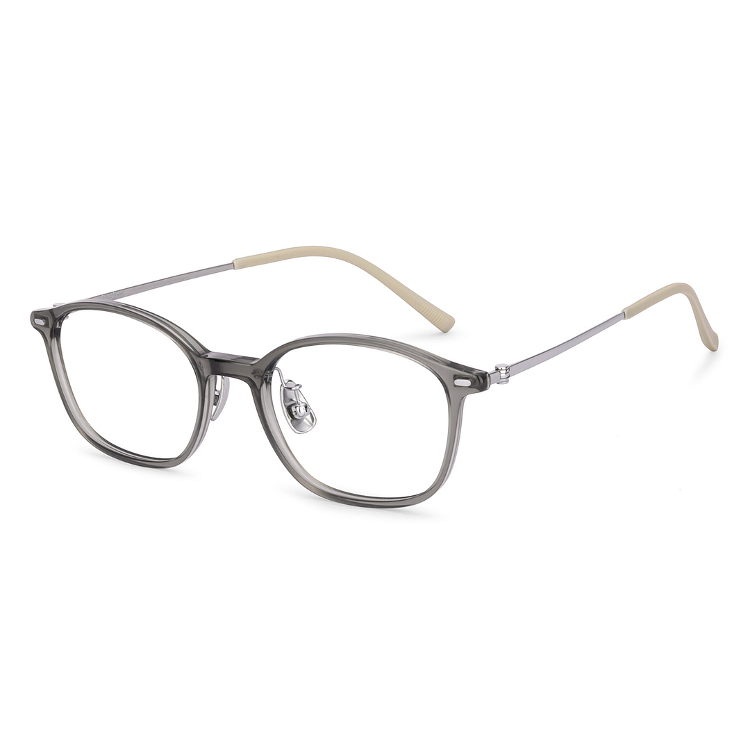Lenskart Gray Transparent Full Rim Rectangle left side