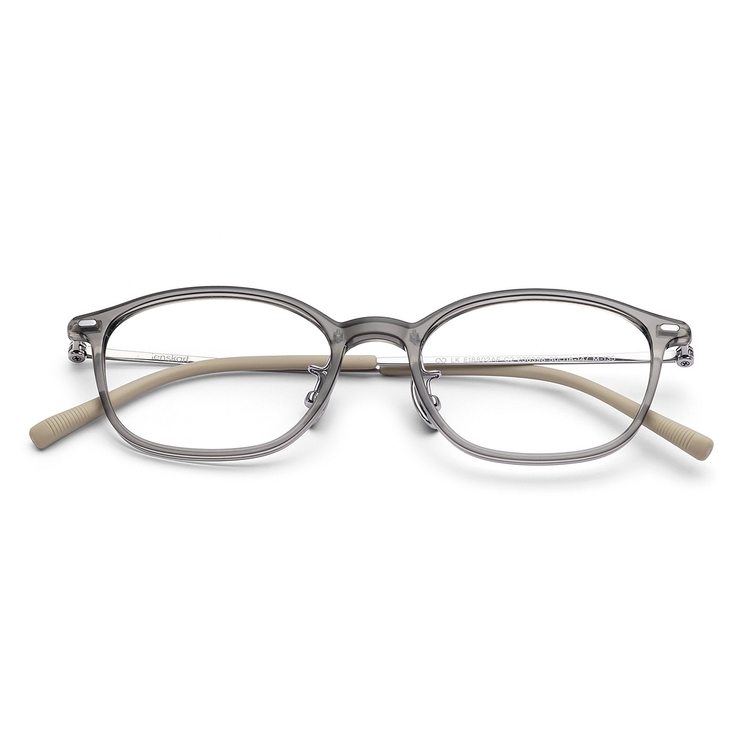 Lenskart Gray Transparent Full Rim Rectangle left side
