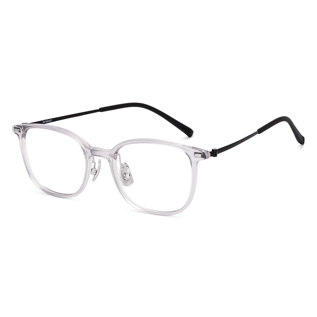 Lenskart Crystal Transparent Full Rim Square right side