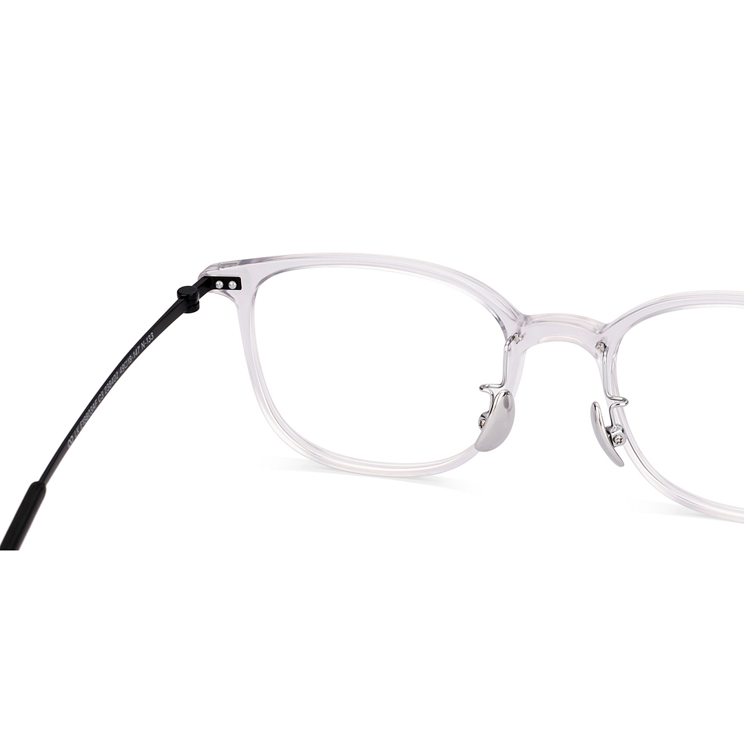 Lenskart Crystal Transparent Full Rim Square right side