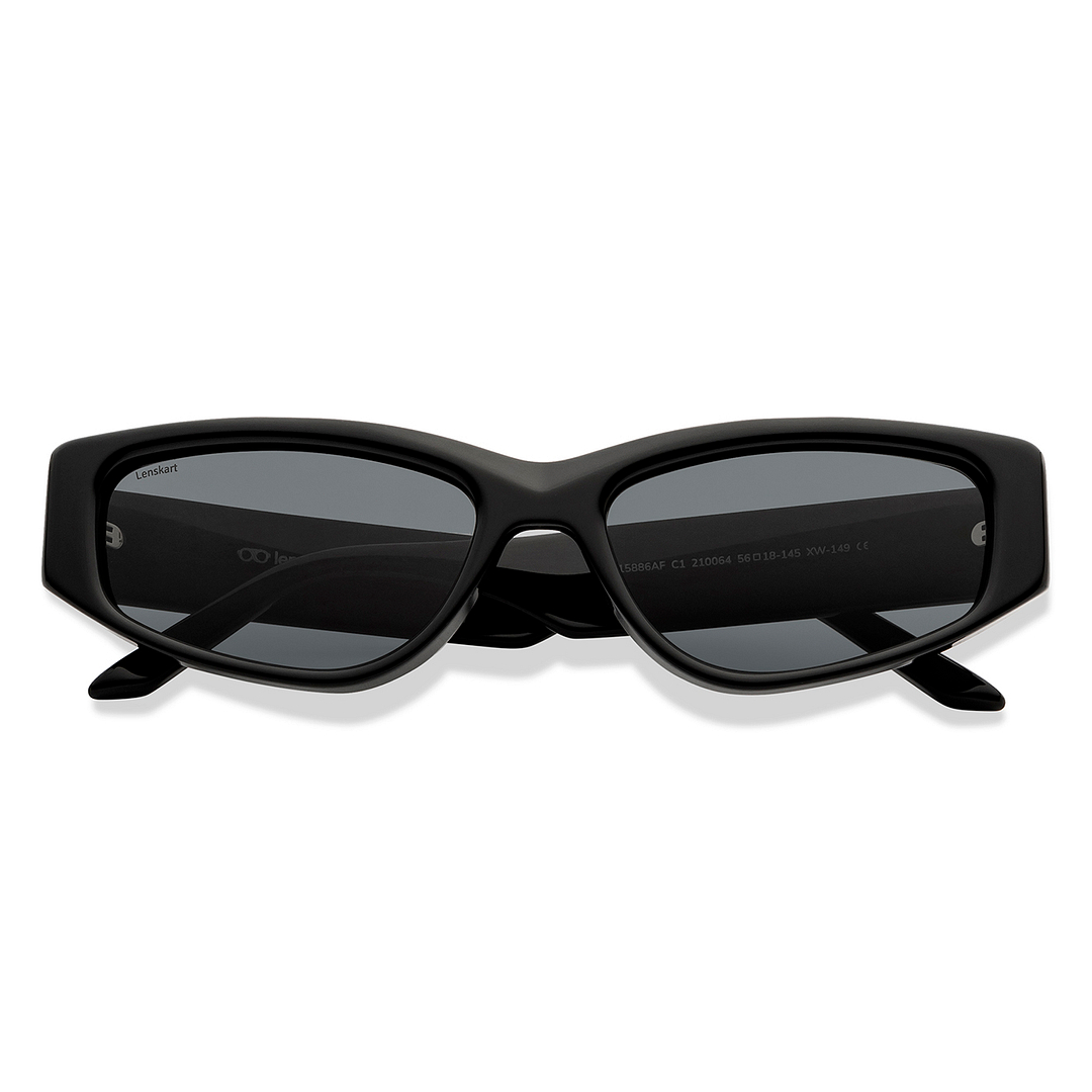 Lenskart Black Full Rim Cat Eye left side
