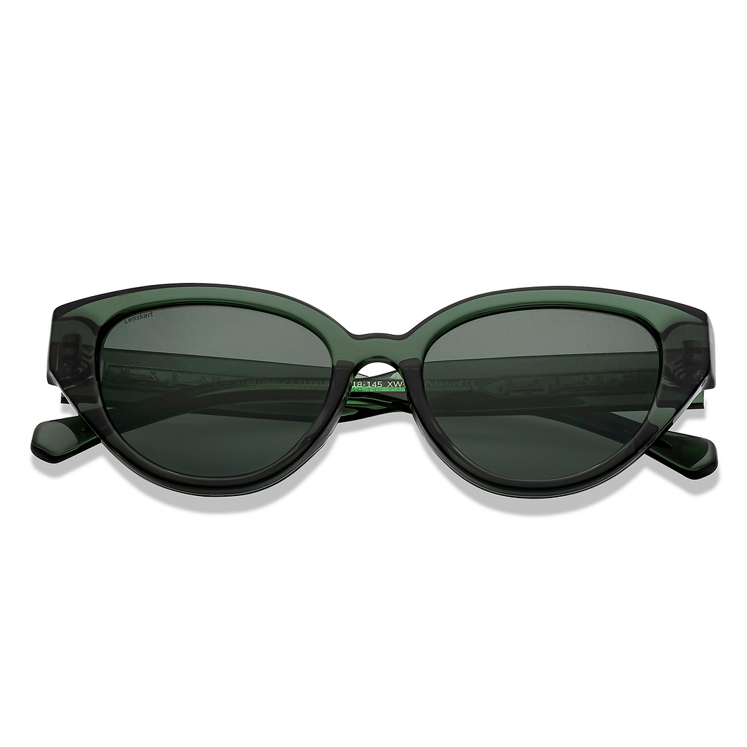 Lenskart Green Full Rim Cat Eye right side