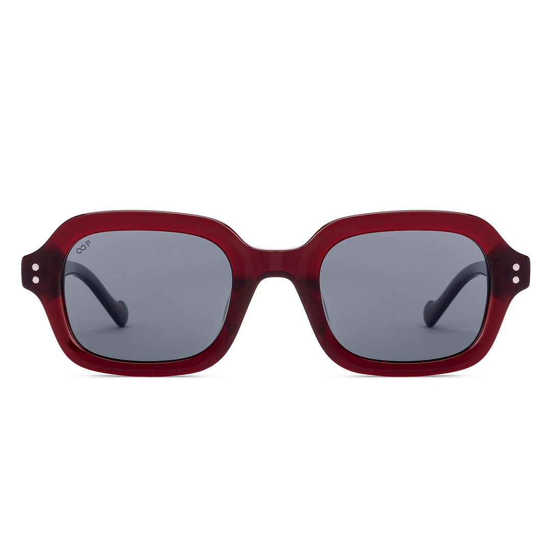 Lenskart Red Full Rim Rectangle left side