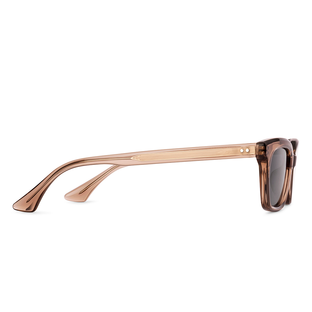 Lenskart Brown Transparent Full Rim Square left side