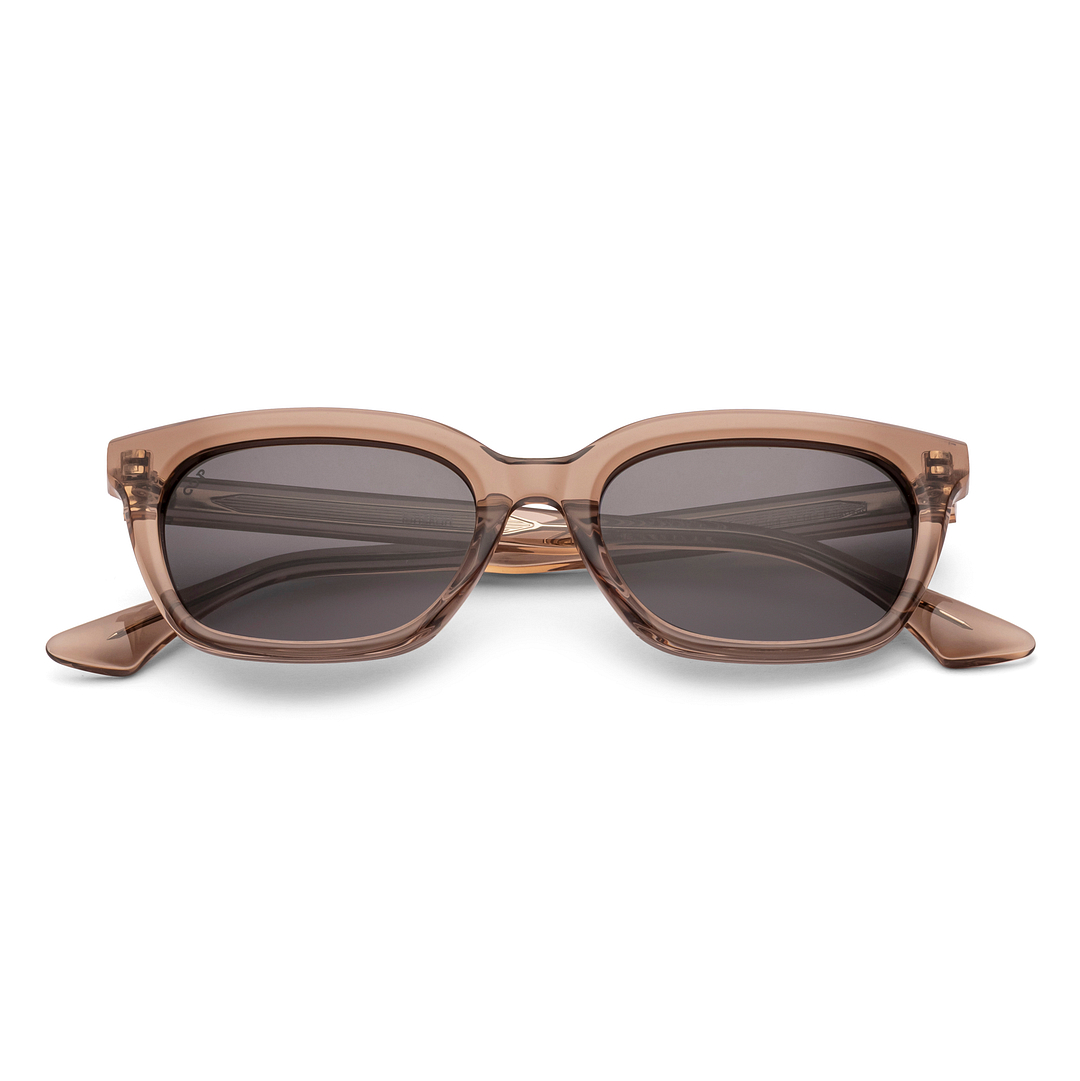 Lenskart Brown Transparent Full Rim Square left side