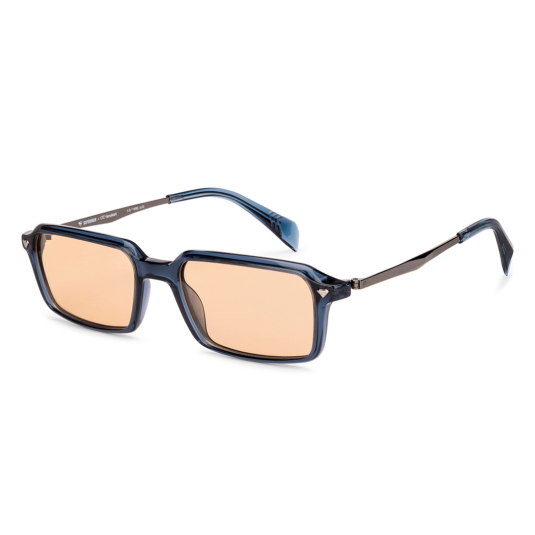 Amber Blue Dark Gunmetal Full Rim Rectangle Lenskart IP LK S18261