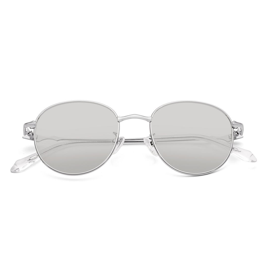 Lenskart Silver Full Rim Round left side