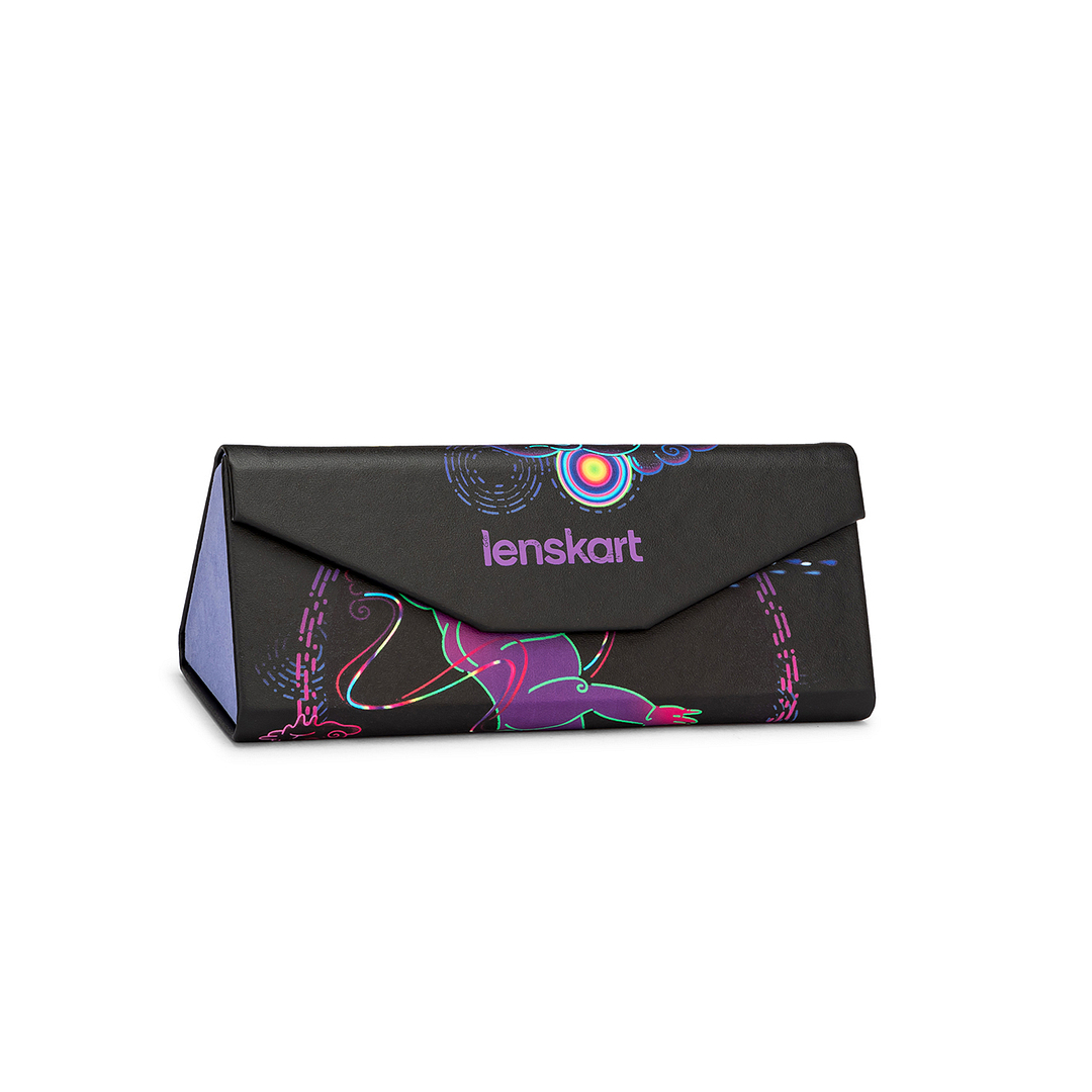Lenskart Black Multicolor Foldable LPC5238-5 Case left side