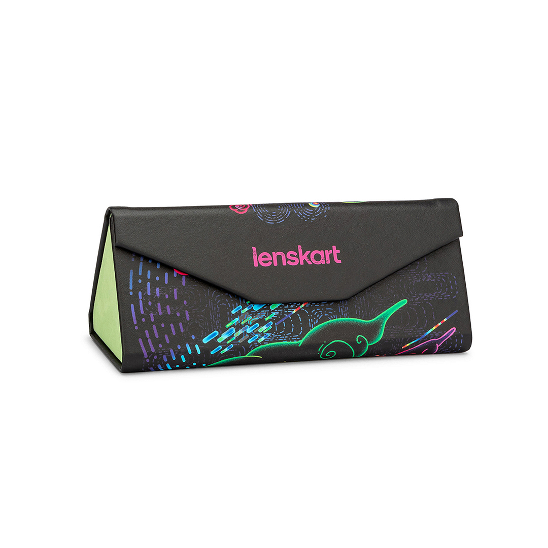 Lenskart Black Multicolor Foldable LPC5238-6 Case left side