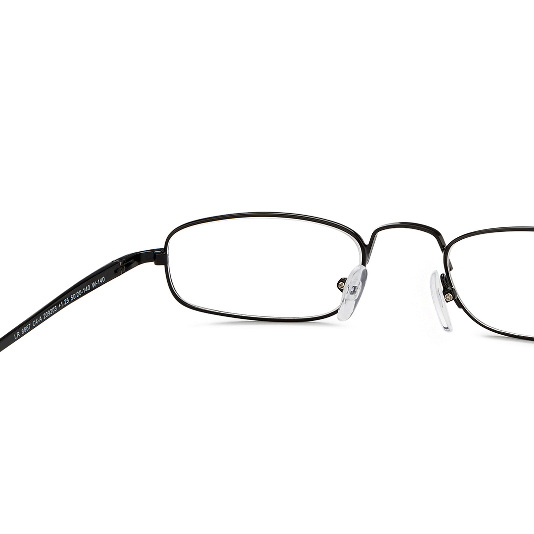Lenskart READERS Black Black Full Rim Oval Lenskart READERS LR 6967 Only for 1 25 Prefitted Powers right side