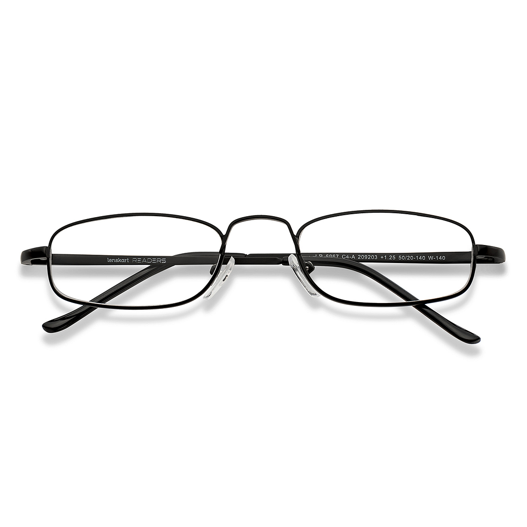 Lenskart READERS Black Black Full Rim Oval Lenskart READERS LR 6967 Only for 1 25 Prefitted Powers left side