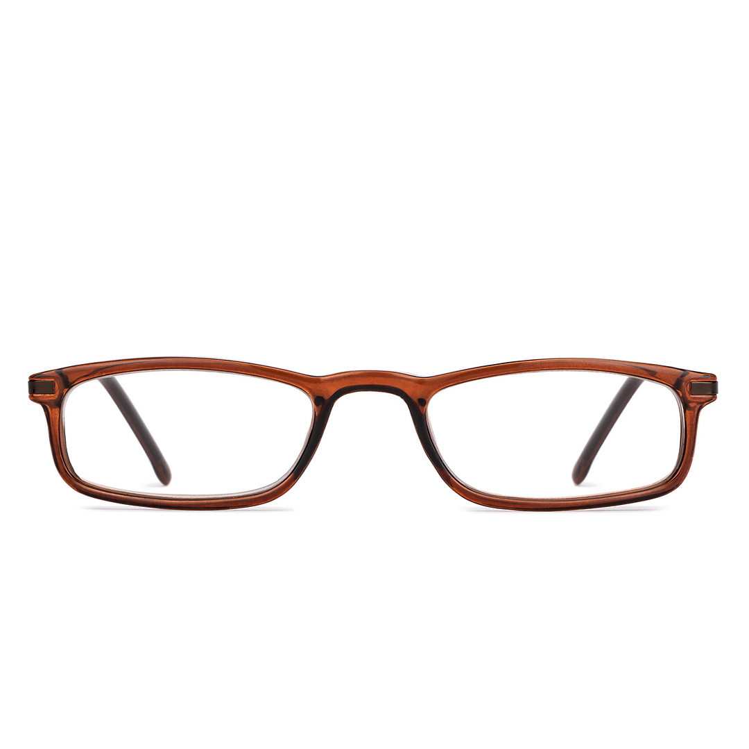 Lenskart READERS Brown Dark Gunmetal Full Rim Rectangle Lenskart READERS LR E13701 Only for 1 5 Prefitted Powers left side
