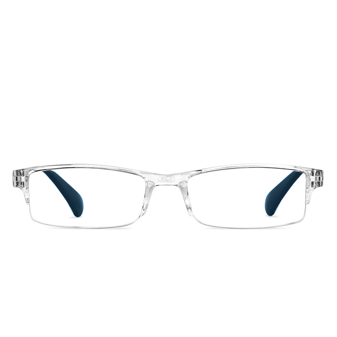 LENSKART BLU READERS Transparent Navy Blue Half Rim Rectangle LENSKART BLU READERS LR E13968 Only for 1 25 Prefitted Powers left side