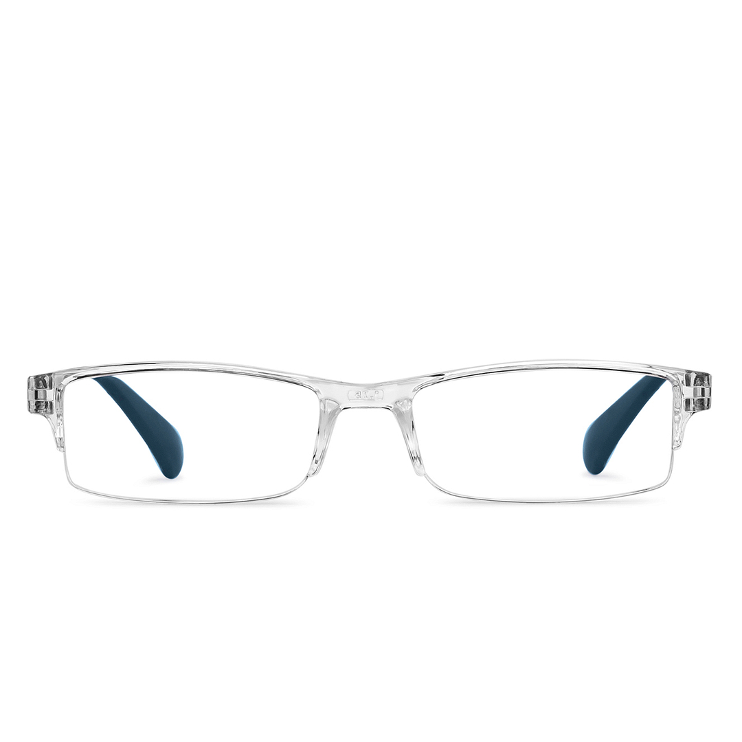 LENSKART BLU READERS Transparent Navy Blue Half Rim Rectangle LENSKART BLU READERS LR E13968 Only for 1 75 Prefitted Powers left side