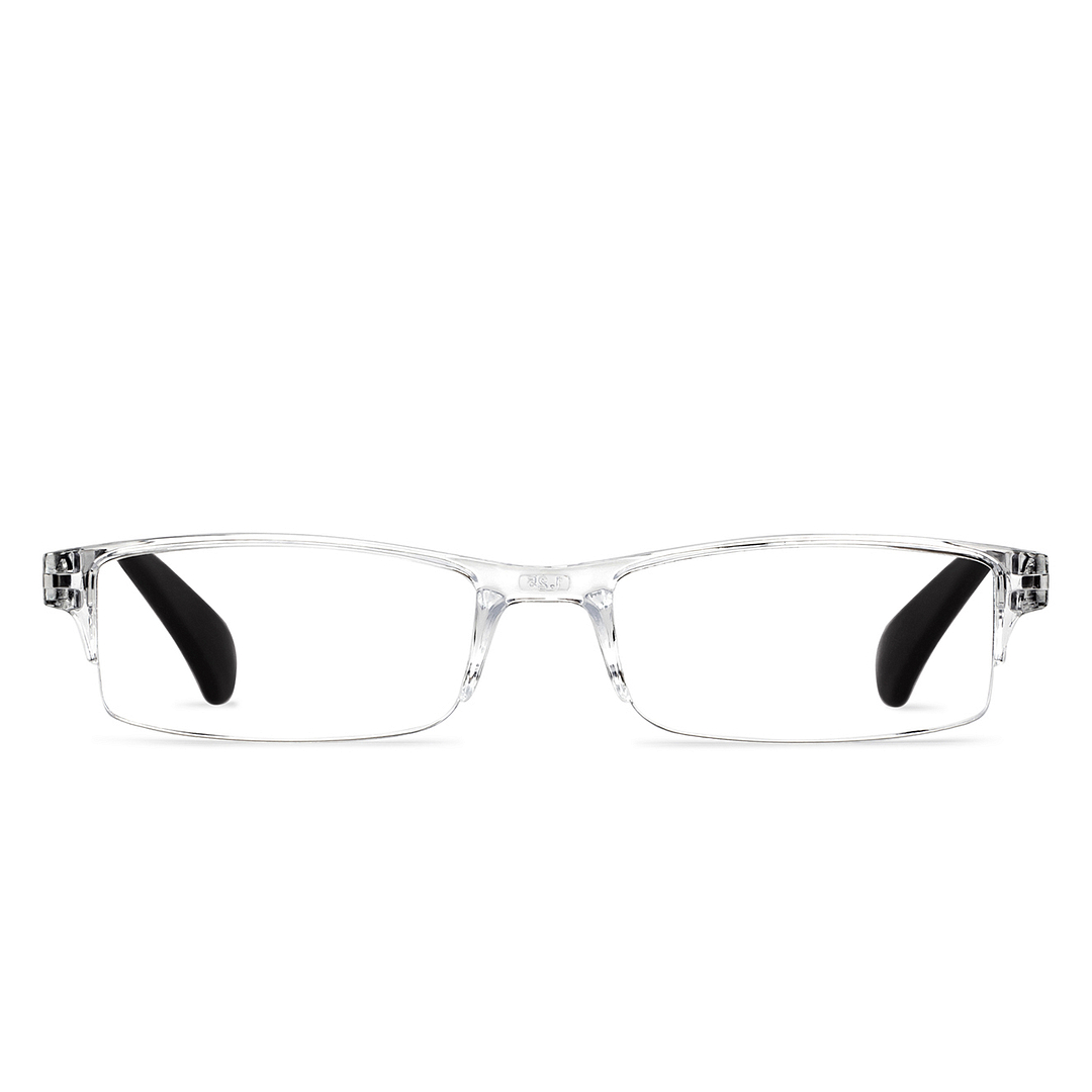 LENSKART BLU READERS Transparent Black Half Rim Rectangle LENSKART BLU READERS LR E13968 Only for 1 25 Prefitted Powers left side