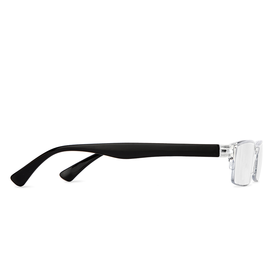 LENSKART BLU READERS Transparent Black Half Rim Rectangle LENSKART BLU READERS LR E13968 Only for 1 25 Prefitted Powers left side