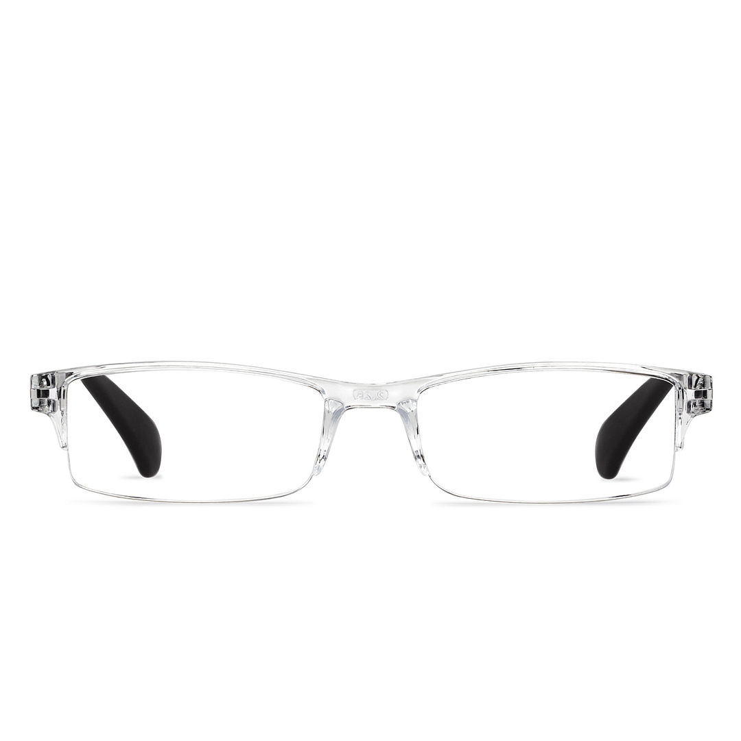 LENSKART BLU READERS Transparent Black Half Rim Rectangle LENSKART BLU READERS LR E13968 Only for 2 25 Prefitted Powers right side