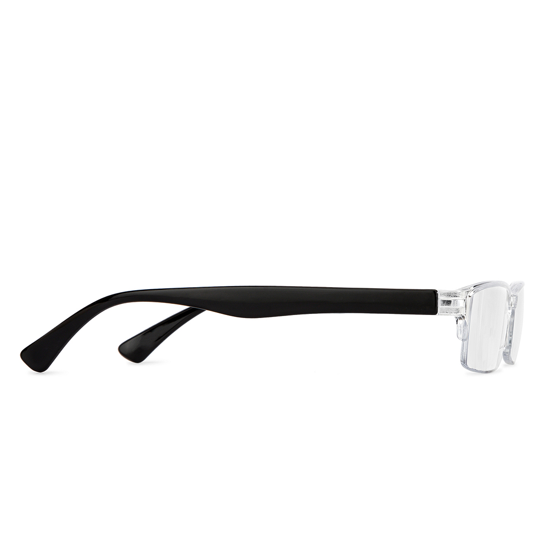LENSKART BLU READERS Transparent Black Half Rim Rectangle LENSKART BLU READERS LR E13968 Only for 2 25 Prefitted Powers left side