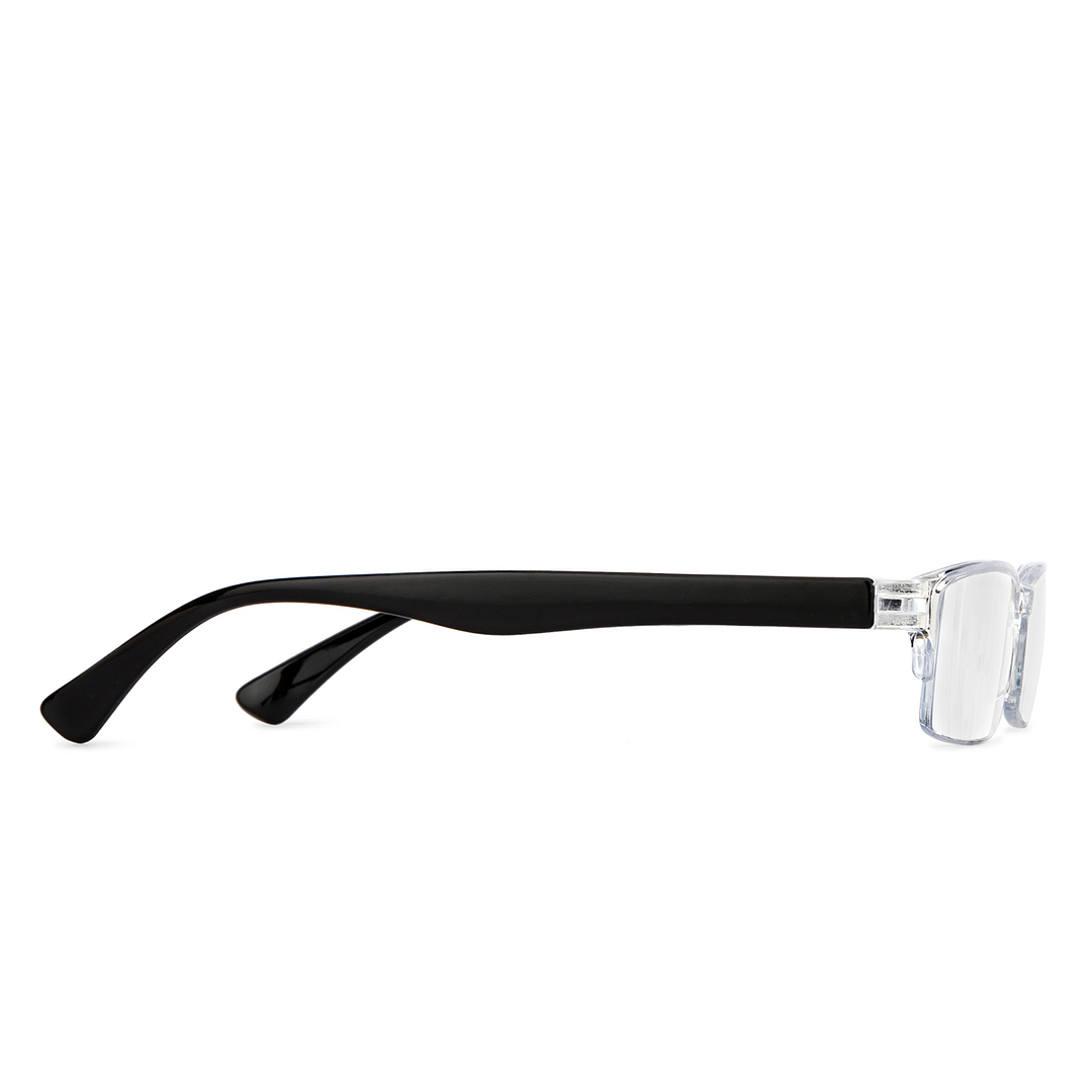 LENSKART BLU READERS Transparent Black Half Rim Rectangle LENSKART BLU READERS LR E13968 Only for 2 5 Prefitted Powers left side