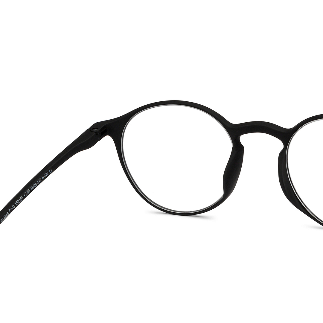 Lenskart READERS Black Black Full Rim Round Lenskart READERS LR E14648 Only for 2 5 Prefitted Powers right side