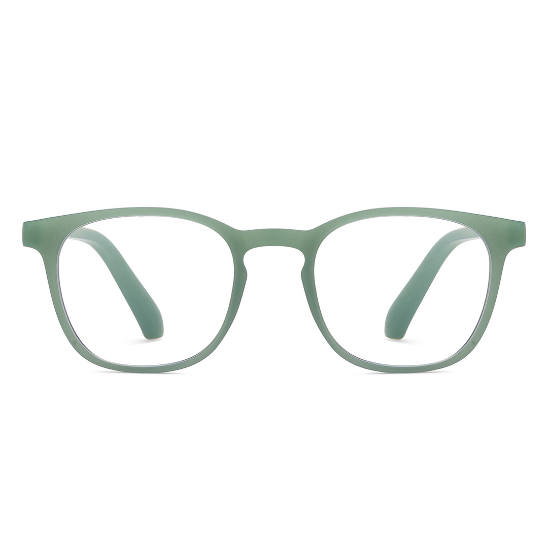 LENSKART BLU READERS Green Light green Full Rim Square LENSKART BLU READERS LR E15615 Only for 2 25 Prefitted Powers left side
