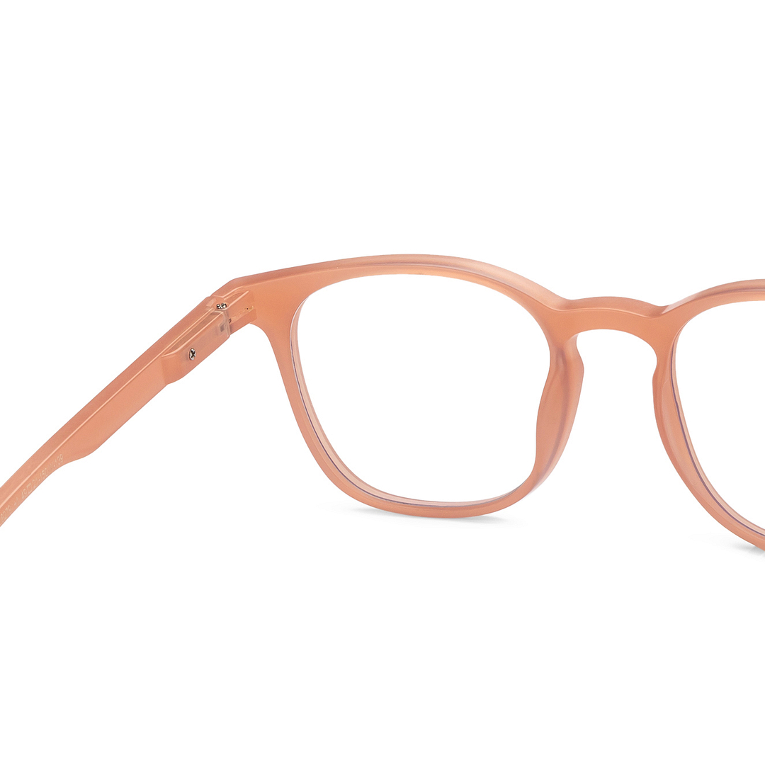 LENSKART BLU READERS Red Baby Pink Full Rim Square LENSKART BLU READERS LR E15615 Only for 1 Prefitted Powers right side