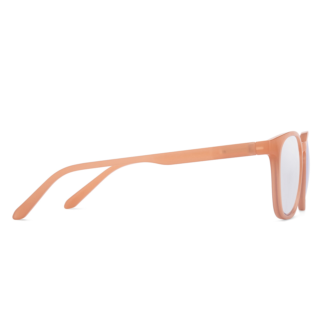 LENSKART BLU READERS Red Baby Pink Full Rim Square LENSKART BLU READERS LR E15615 Only for 1 25 Prefitted Powers left side