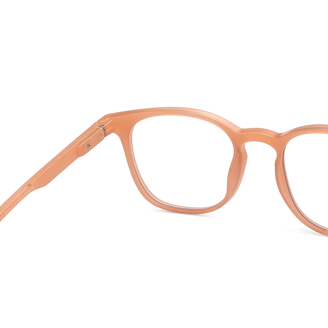 LENSKART BLU READERS Red Baby Pink Full Rim Square LENSKART BLU READERS LR E15615 Only for 1 25 Prefitted Powers right side