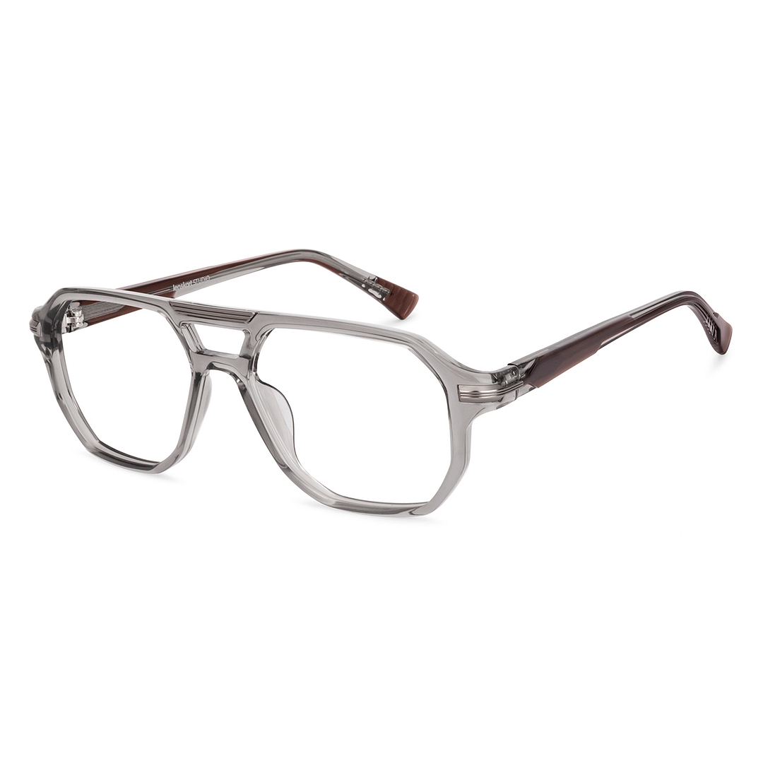 Lenskart STUDIO Gray Full Rim Geometric right side