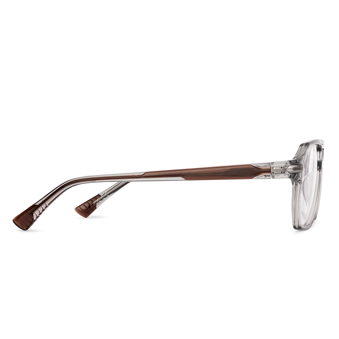 Lenskart STUDIO Gray Full Rim Geometric left side