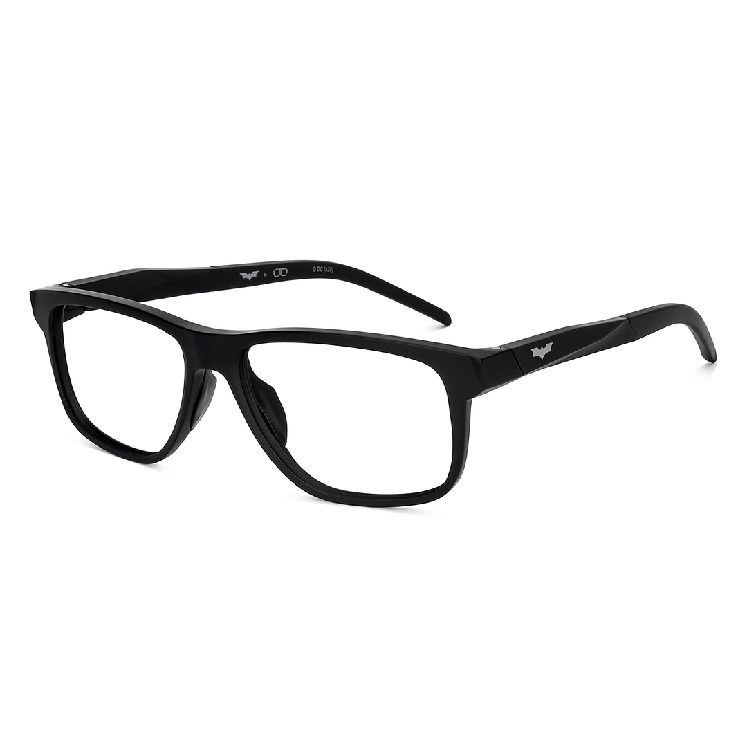 Lenskart Matte Black Full Rim Square left side