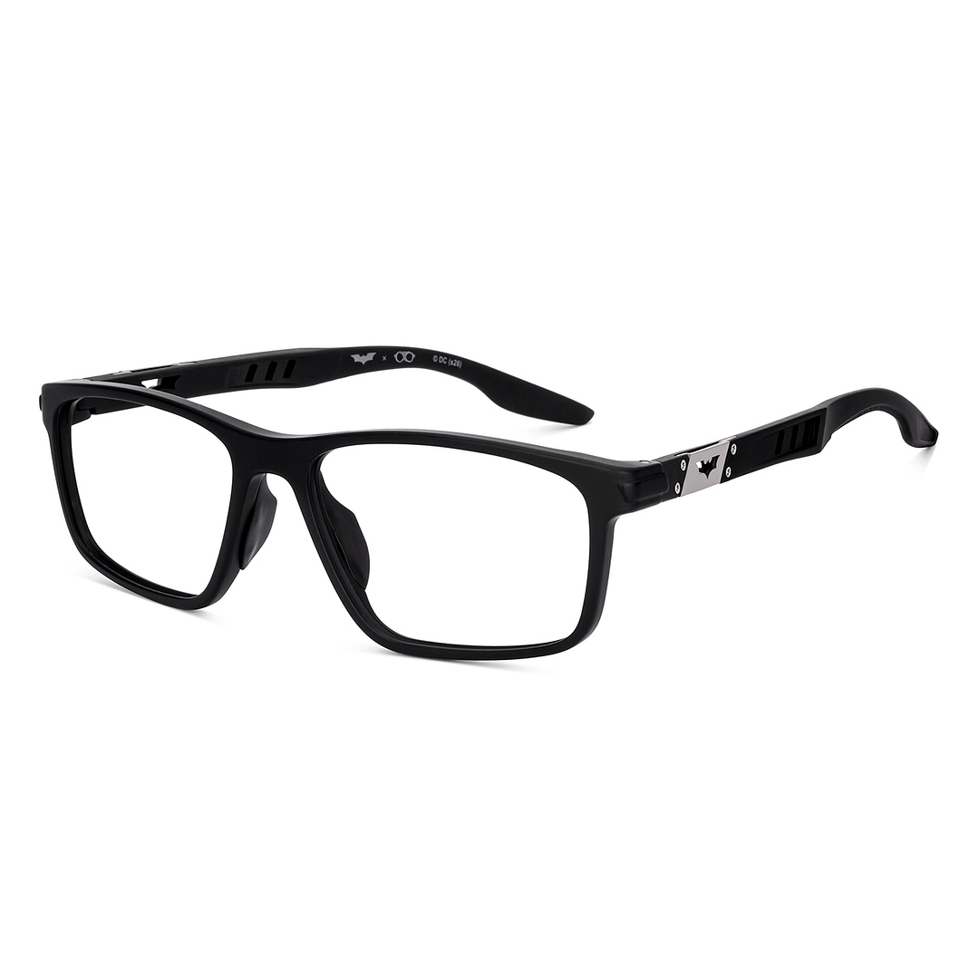 Lenskart Matte Black Full Rim Rectangle left side