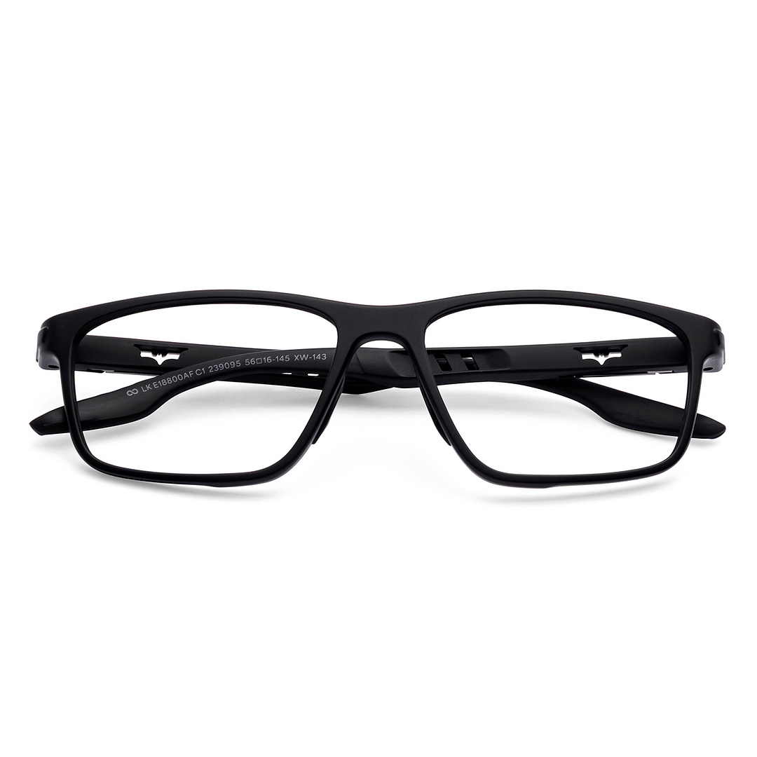 Lenskart Matte Black Full Rim Rectangle left side