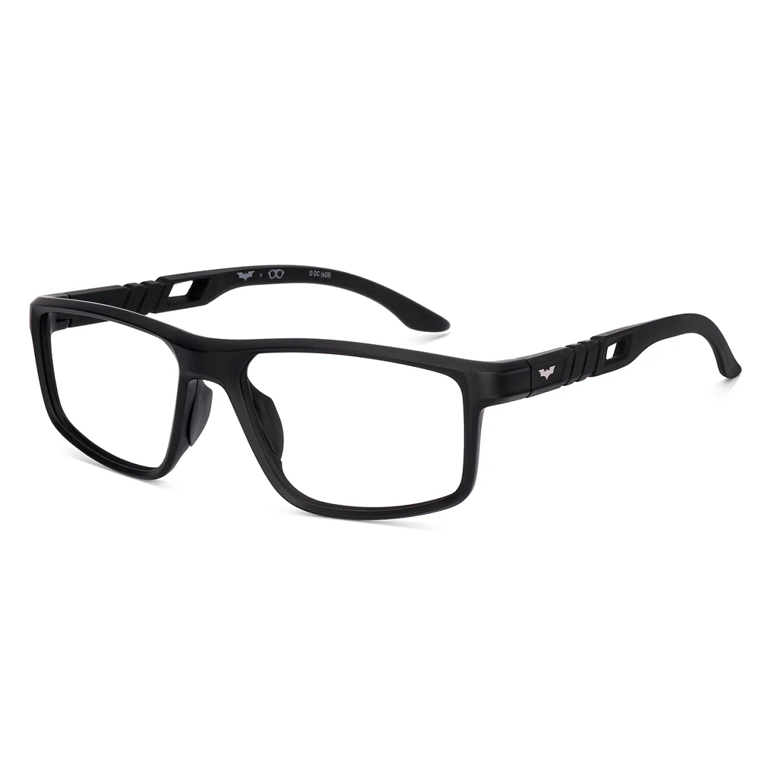 Lenskart Matte Black Full Rim Rectangle left side