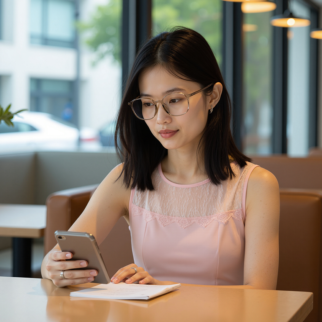 Lenskart Air Light Brown Full Rim Square right side