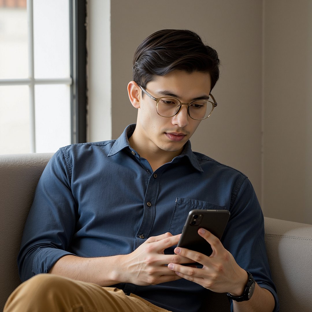 Lenskart Air Light Brown Full Rim Square left side