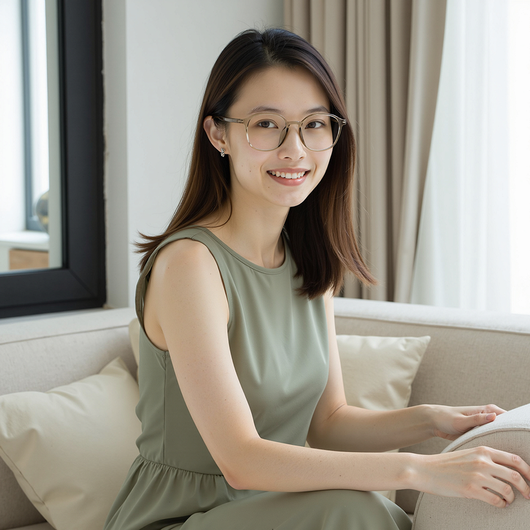 Lenskart Air Light Brown Full Rim Square right side