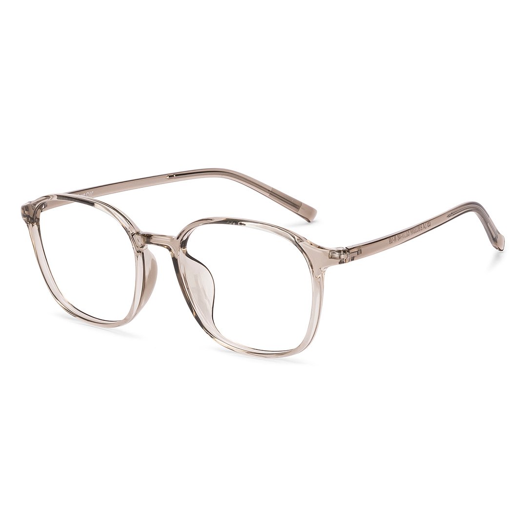 Lenskart Air Light Brown Full Rim Square left side