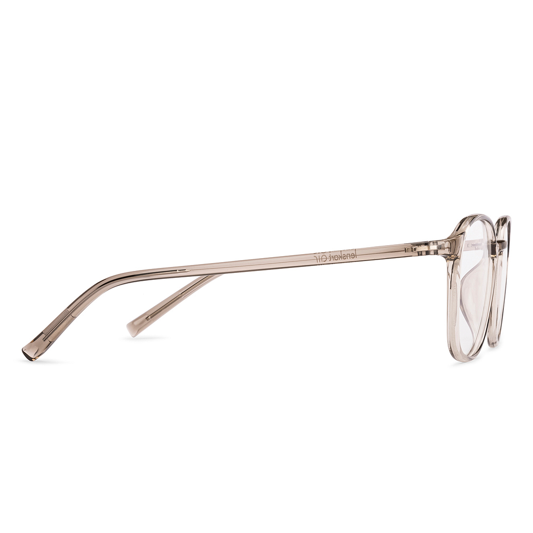 Lenskart Air Light Brown Full Rim Square left side